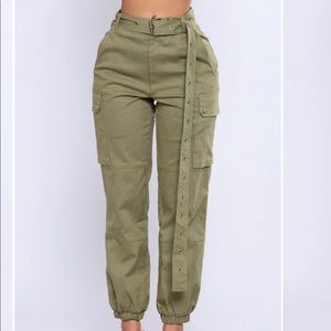 Green Utility Cargo pants